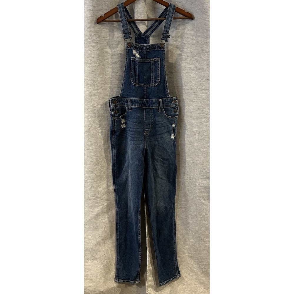 Hollister High-Rise Crop Boyfriend Vintage Stretch Overall‎ Size XS